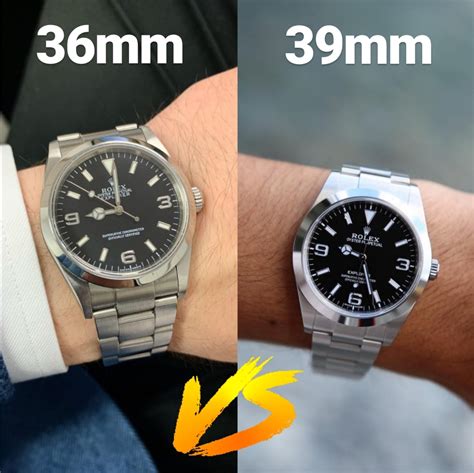 rolex explorer 1 36mm vs 39mm|Rolex explorer 36mm for sale.